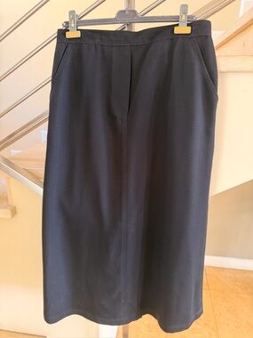 Vintage Moschino Black High-Waist Pencil Skirt